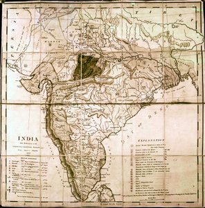 India térképe, 1803